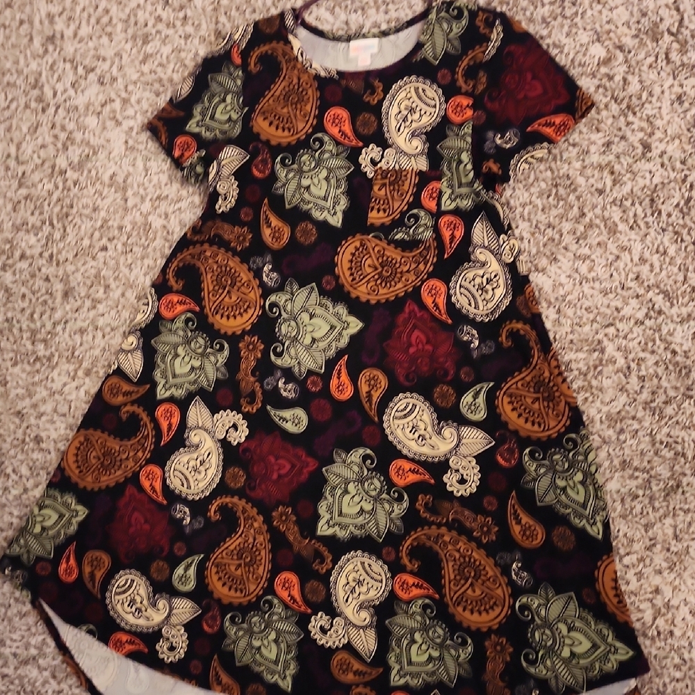 LULAROE Carly Paisley Print Dress